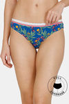 Zivame Tree Of Life Printed Bikini Low Rise Full Coverage Panty - Classic Blue — thumbnail 1